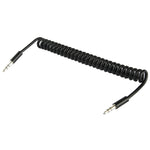 彈簧捲曲 3.5mm Aux 線，兼容手機、平板、耳機、MP3 播放器、車用/家用立體聲等，長度：20cm 至 80cm