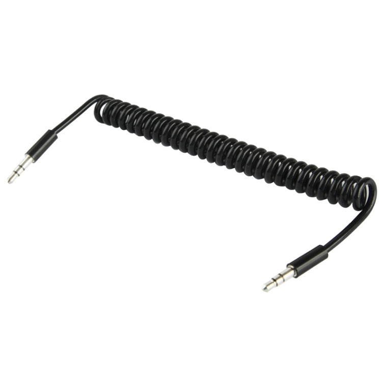 彈簧捲曲 3.5mm Aux 線，兼容手機、平板、耳機、MP3 播放器、車用/家用立體聲等，長度：20cm 至 80cm