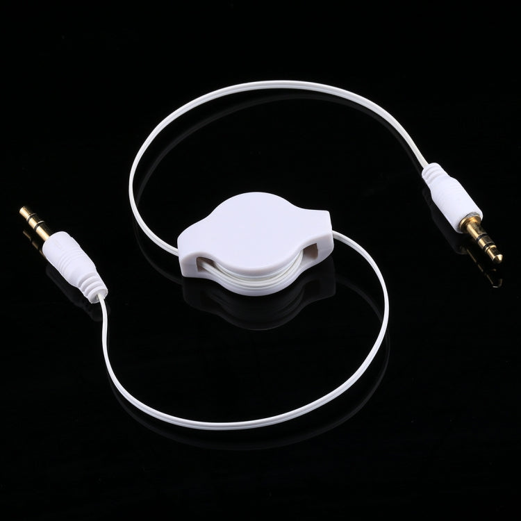 Aux 音頻線 3.5mm 公對公可伸縮線，兼容手機、平板、耳機、MP3 播放器、車用/家用立體聲等，長度：11cm 至 80cm