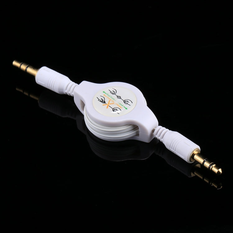 Aux 音頻線 3.5mm 公對公可伸縮線，兼容手機、平板、耳機、MP3 播放器、車用/家用立體聲等，長度：11cm 至 80cm