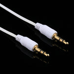 Aux 音頻線 3.5mm 公對公可伸縮線，兼容手機、平板、耳機、MP3 播放器、車用/家用立體聲等，長度：11cm 至 80cm