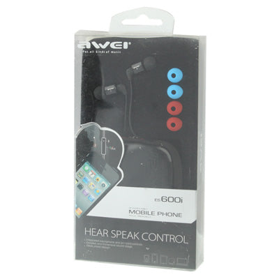 Awei ES600i 麵條風格 3.5mm 通用耳機，帶聽筒控制與麥克風，適用於 iPhone / iPad / iPod touch、Galaxy SIV / SIII / Note II / Premier、Nokia Lumia 系列、LG Optimus 系列、HTC / Motorola / Sony Xperia 系列等