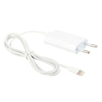 2 合 1 5V 1A 歐規插頭旅行充電器適配器，附 1 米 8-pin 線，適用於 iPhone
