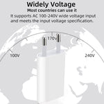 2 合 1 5V 1A 歐規插頭旅行充電器適配器，附 1 米 8-pin 線，適用於 iPhone