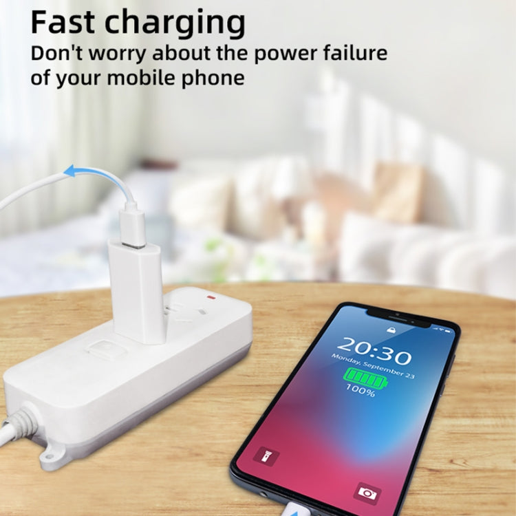 2 合 1 5V 1A 歐規插頭旅行充電器適配器，附 1 米 8-pin 線，適用於 iPhone