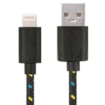 2米尼龍網狀 USB 數據傳輸充電線，適用於 iPhone、iPad
