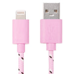 2米尼龍網狀 USB 數據傳輸充電線，適用於 iPhone、iPad