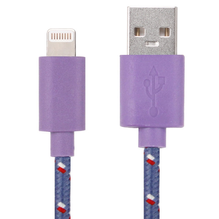 2米尼龍網狀 USB 數據傳輸充電線，適用於 iPhone、iPad