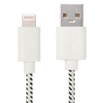 2米尼龍網狀 USB 數據傳輸充電線，適用於 iPhone、iPad