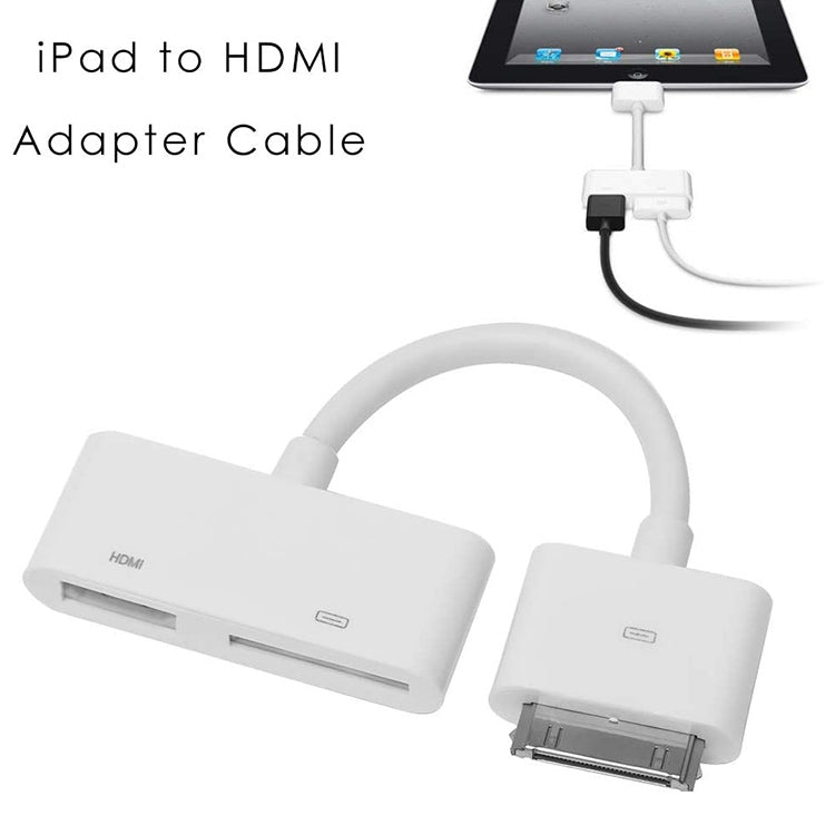 數位 AV HDMI 轉 HDTV 轉接器，適用於新 iPad（iPad 3）/ iPad 2 / iPad / iPhone 4 & 4S / iPod Touch 4