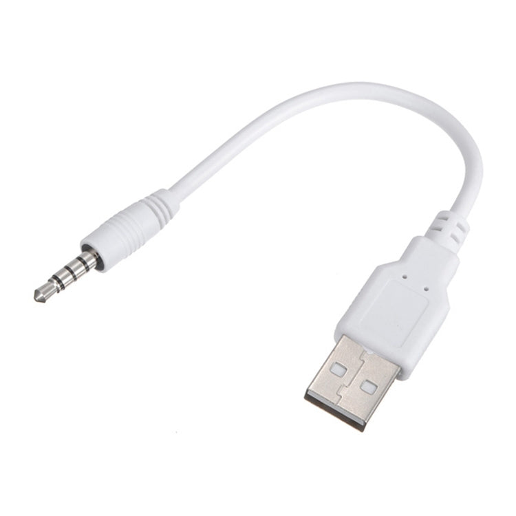USB 轉 3.5mm 插孔數據同步及充電線，適用於 iPod Shuffle 第 1 / 2 / 3 代，長度：15.5cm