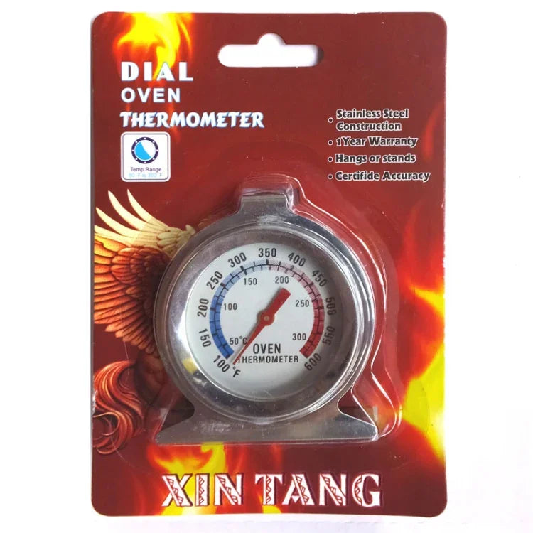 高品質不鏽鋼立式烤箱溫度計量表（0-300 攝氏度），烤箱量表