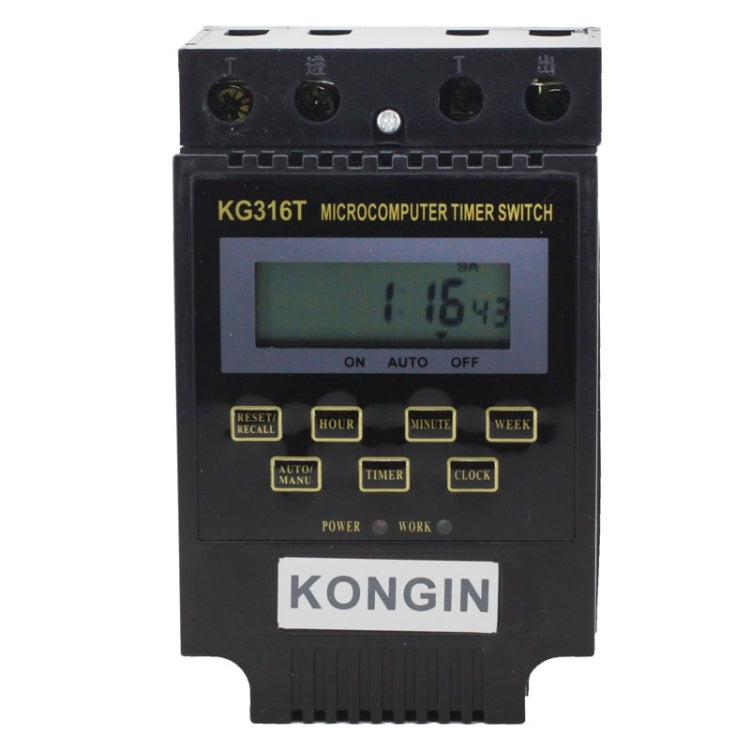 KG316T 12V 液晶數位顯示微電腦定時控制開關，12V