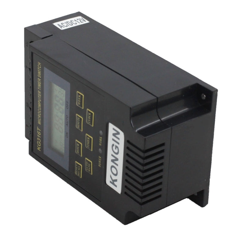 KG316T 12V 液晶數位顯示微電腦定時控制開關，12V