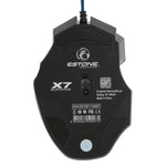 7 鍵帶滾輪 5000 DPI LED 有線光學遊戲滑鼠，適用電腦 PC 筆電，X7 7 鍵（黑色）