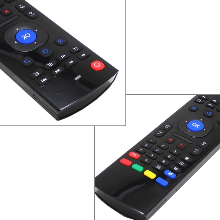 MX3 空中滑鼠無線 2.4G 遙控鍵盤，含瀏覽器快捷鍵，適用 Android TV Box / 迷你電腦，空中滑鼠