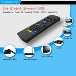 MX3 空中滑鼠無線 2.4G 遙控鍵盤，含瀏覽器快捷鍵，適用 Android TV Box / 迷你電腦，空中滑鼠