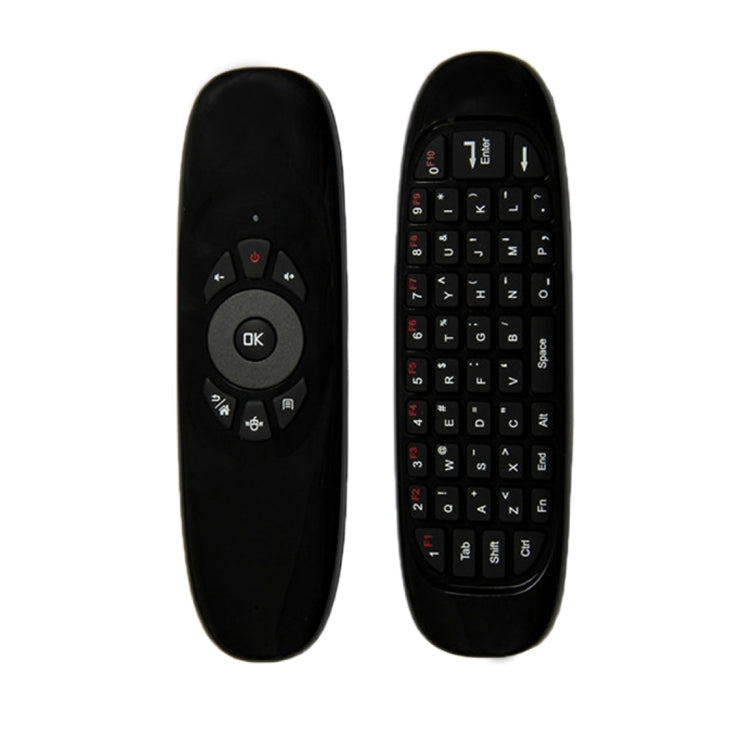 C120 T10 飛鼠 2.4GHz 可充電無線鍵盤遙控器，適用 Android TV 盒 / PC，無線鍵盤