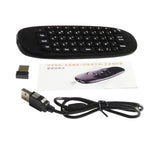 C120 T10 飛鼠 2.4GHz 可充電無線鍵盤遙控器，適用 Android TV 盒 / PC，無線鍵盤