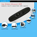 C120 T10 飛鼠 2.4GHz 可充電無線鍵盤遙控器，適用 Android TV 盒 / PC，無線鍵盤