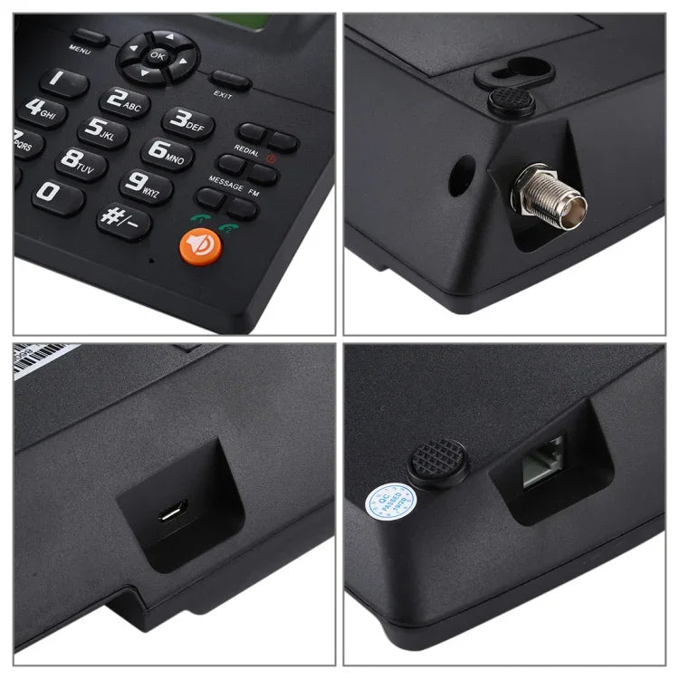 ZT600S 2.4 吋 TFT 螢幕固定無線 GSM 商務電話，四頻：GSM 850/900/1800/1900Mhz，ZT600S