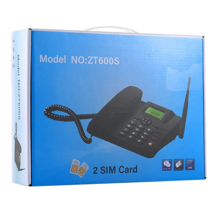 ZT600S 2.4 吋 TFT 螢幕固定無線 GSM 商務電話，四頻：GSM 850/900/1800/1900Mhz，ZT600S