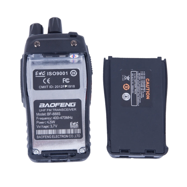 2 件組 BAOFENG BF-888S 便攜式 CB 無線電對講機 Retevis UHF 5W 16 頻道無線電 FM 收發器