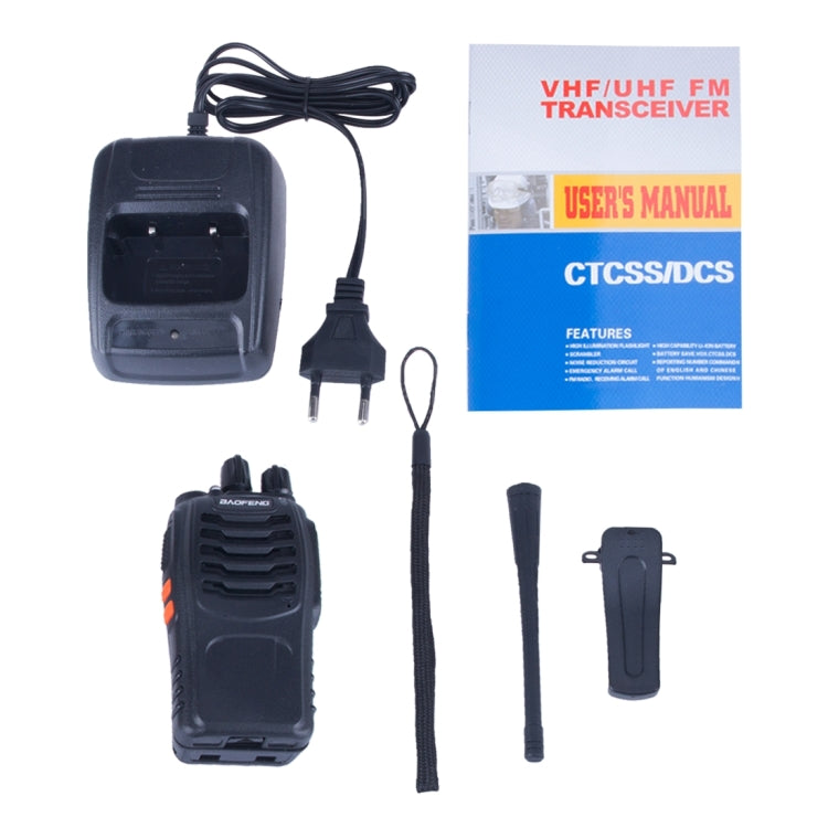 2 件組 BAOFENG BF-888S 便攜式 CB 無線電對講機 Retevis UHF 5W 16 頻道無線電 FM 收發器