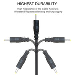 USB 公頭轉 DC 2.5 x 0.7mm 電源線，長度：1.2米
