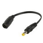 5.5 x 2.1mm DC 母頭轉 4.8 x 1.7mm DC 公頭筆記型電腦電源連接線，長度：15公分，4.8 x 1.7mm