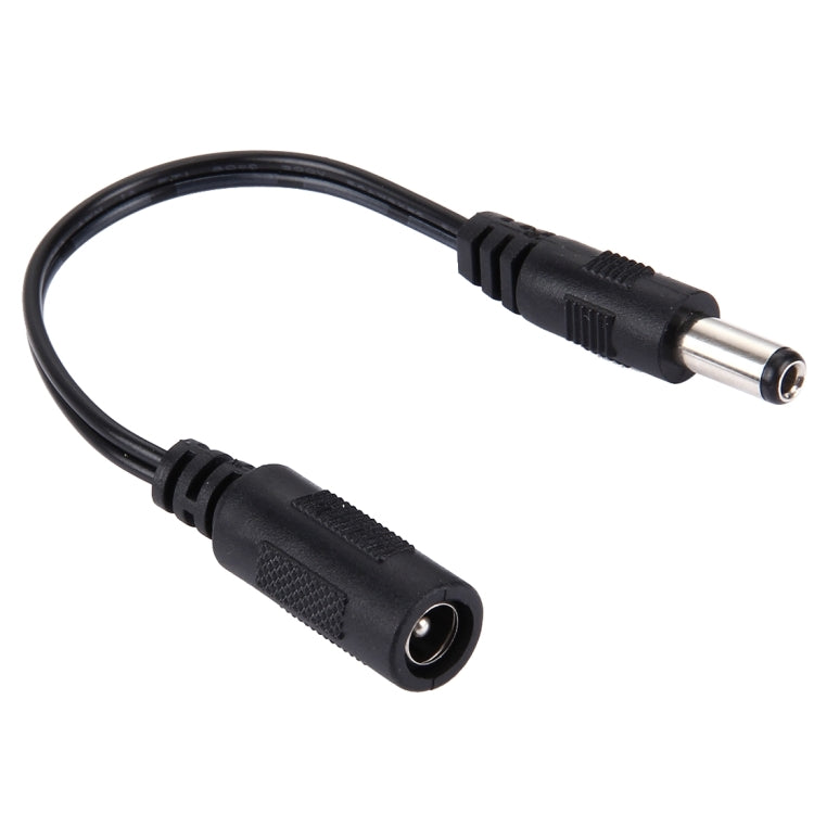 5.5 x 2.1mm DC 母頭轉 5.5 x 2.5mm DC 公頭筆記型電腦電源連接線，長度：15公分，5.5 x 2.5mm 公頭
