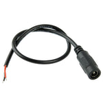 5.5 x 2.1mm 直流母頭電源線，適用於筆記型電腦變壓器，長度：30cm，5.5 x 2.1mm（長度：30cm）