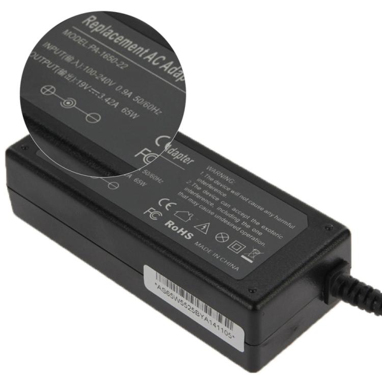 Acer 筆記型電腦用 65W 19V 3.42A 交流電源變壓器，輸出插頭：5.5mm x 2.5mm，3.42A