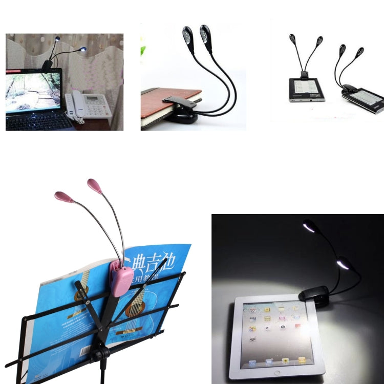 雙臂夾式 LED 閱讀燈 露營徒步用