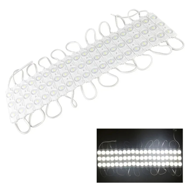 180 度 20 x 3-LED SMD 5730 凸面高暖白光 LED，DC 12V，S-LED-0395W，S-LED-0395WW