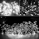 100 顆 LED RGB 燈帶含控制器，閃爍 / 漸變 / 追逐效果，暖白色 EU 插頭，白光 EU 插頭，220V 彩色燈 EU 插頭