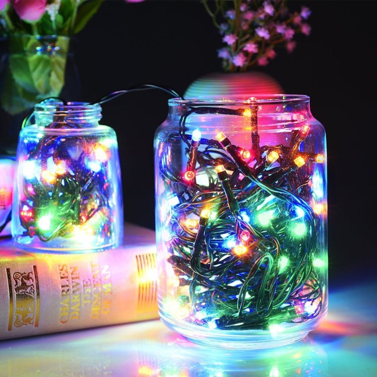 100 顆 LED RGB 燈帶含控制器，閃爍 / 漸變 / 追逐效果，暖白色 EU 插頭，白光 EU 插頭，220V 彩色燈 EU 插頭