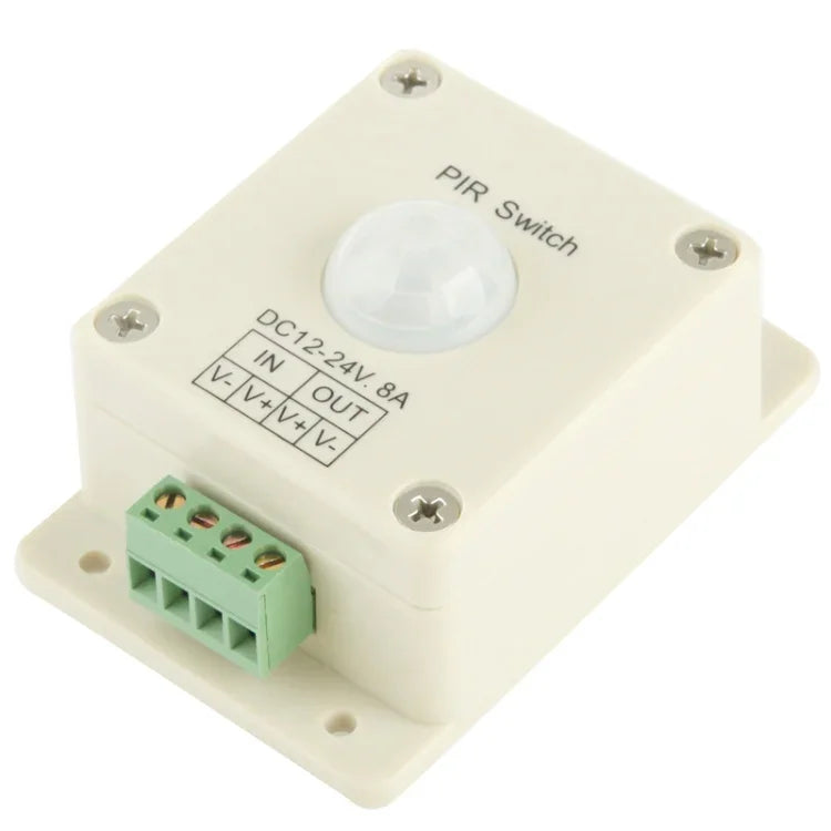 DC 12V-24V 8A PIR開關紅外線控制器動作感應開關用於LED燈
