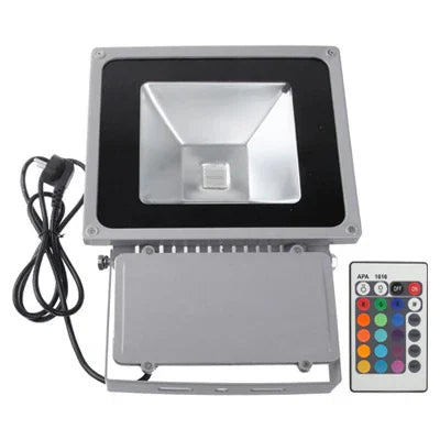 RGB LED燈附遙控器，交流85-265V，80W RGB