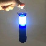 LED手電筒露營燈，輕便鋁合金超亮伸縮手電筒附夾子