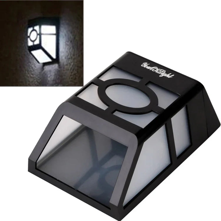 2顆LED柵欄燈太陽能壁掛燈，S-LED-3090W，S-LED-3090WW