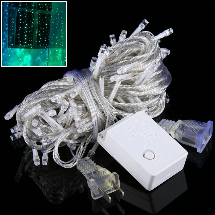 100 顆 LED 含端接頭及 8 種顯示模式控制器，適用聖誕派對，AC 110V，美規插頭，100 顆 LED AC 110V（藍光），100 顆 LED AC 110V（綠光），100 顆 LED AC 110V（彩色光），100 顆 LED AC 110V（白光），100 顆 LED AC 110V（紅光）