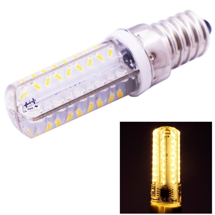 72 LED SMD 3014, Adjustable Brightness, AC 220V, E14 220V White Light, E14 220V Warm White