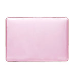 適用於 MacBook Air 13.3 吋 A1466 2012-2017 / A1369 2010-2012 筆記型電腦水晶硬殼保護套，粉紅色