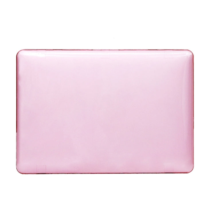適用於 MacBook Air 13.3 吋 A1466 2012-2017 / A1369 2010-2012 筆記型電腦水晶硬殼保護套，粉紅色