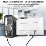 DisplayPort 公頭轉 DVI 24+5 母頭轉接器，線長：12cm，DP 公頭轉 DVI 24+5 母頭