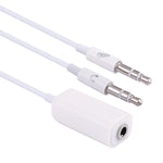 3.5mm 母頭轉 3.5mm 公頭麥克風插孔 + 3.5mm 公頭耳機插孔轉接線，適用於 Apple 電腦，長度：78cm