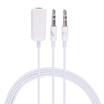 3.5mm 母頭轉 3.5mm 公頭麥克風插孔 + 3.5mm 公頭耳機插孔轉接線，適用於 Apple 電腦，長度：78cm
