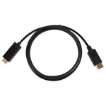 DisplayPort 公頭轉 HDMI 公頭線，線長：1.8m，DP 轉 HDMI 公頭黑色