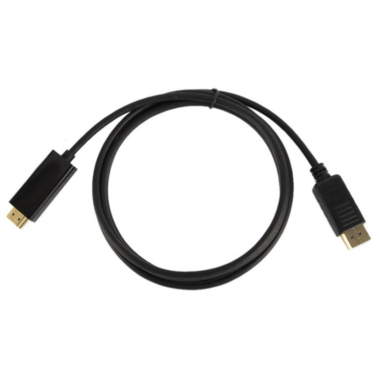 DisplayPort 公頭轉 HDMI 公頭線，線長：1.8m，DP 轉 HDMI 公頭黑色
